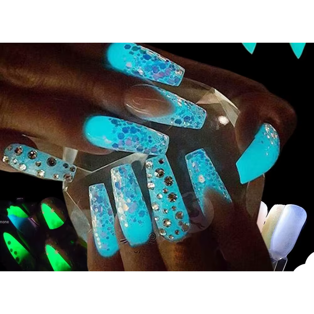Poudre Phxing phosphorescente pour vernis à ongles