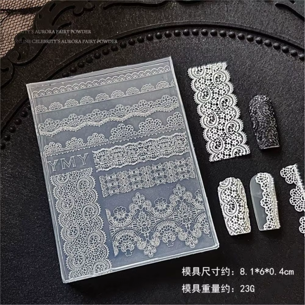 Moule à ongles en silicone 3D Y2K