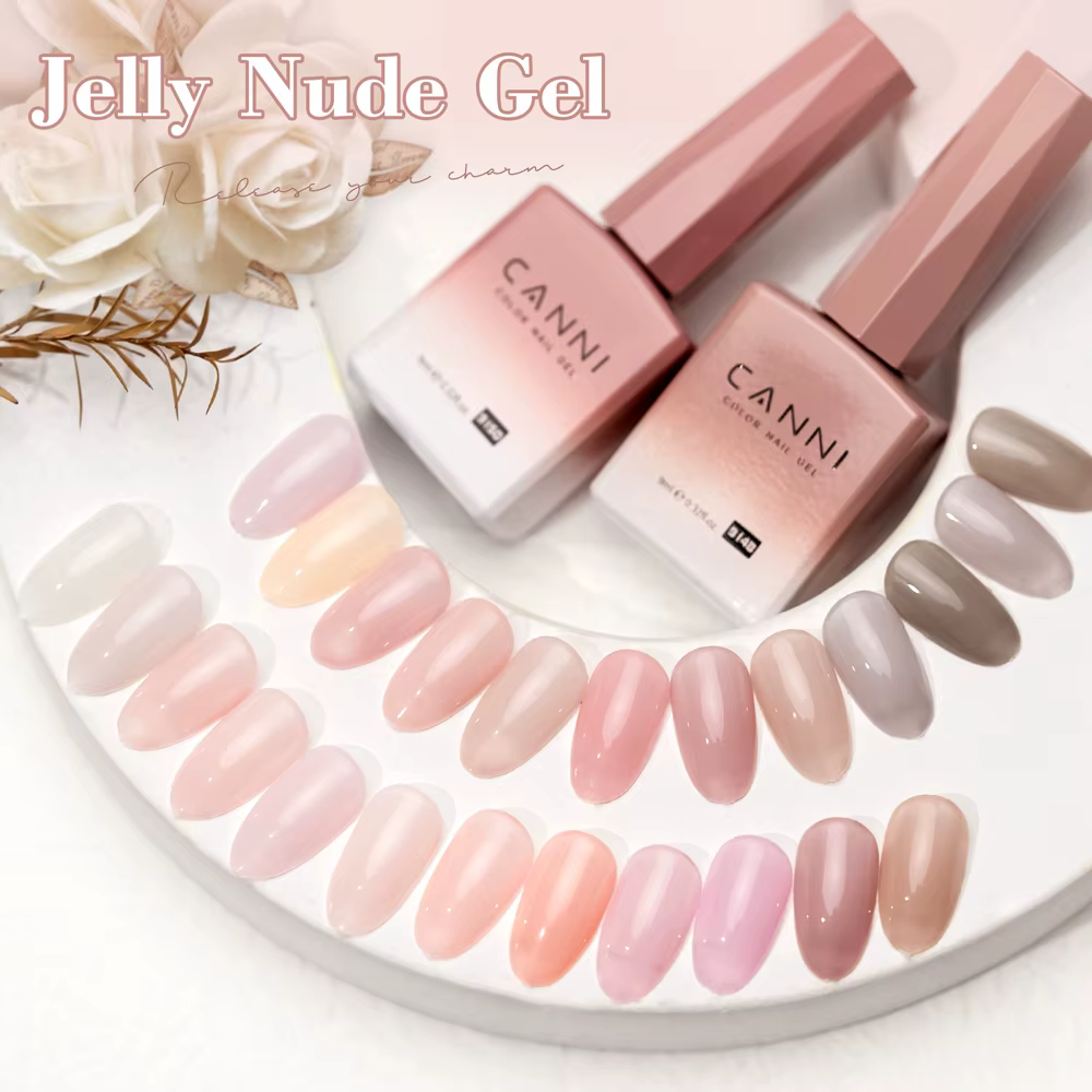 HEMA FREE TPO gratuit 9ml Canni vernis à ongles Gel gelée couleur nue Transparent Semi Permanent naturel nu français