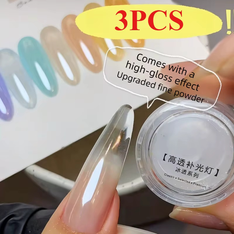 Nouvelle poudre chromée effet miroir Aurora pour ongles