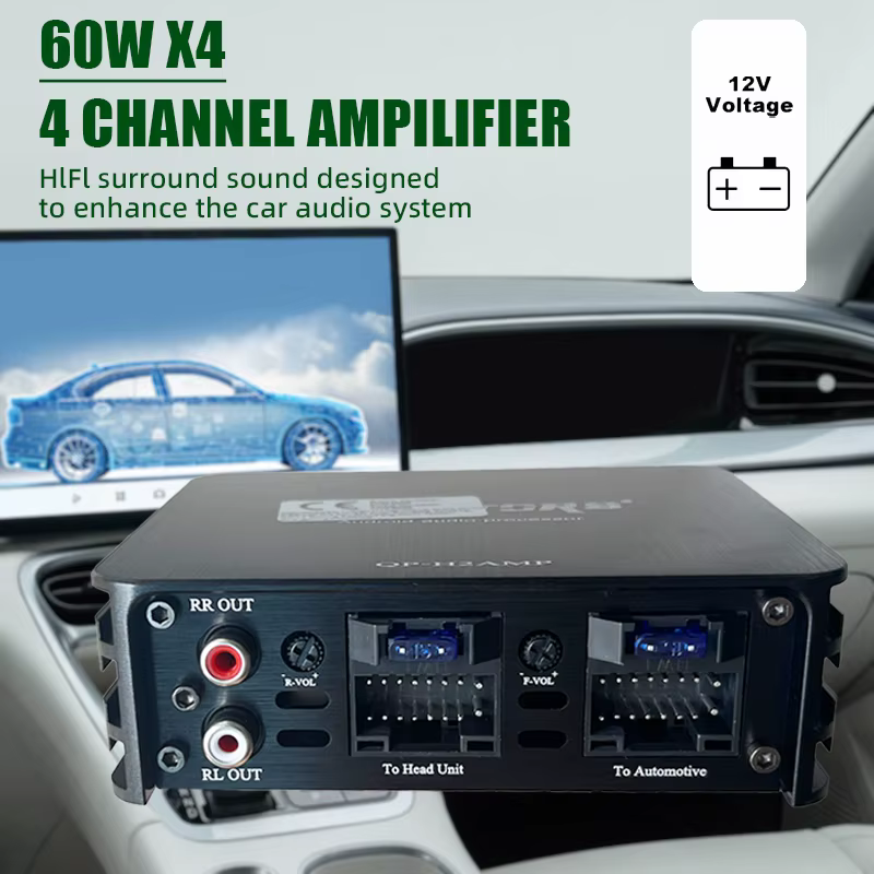 Système Android grand écran amplificateur spécial Audio de voiture mise à niveau sans perte 4 voies DSP-processeur Audio numérique intelligent