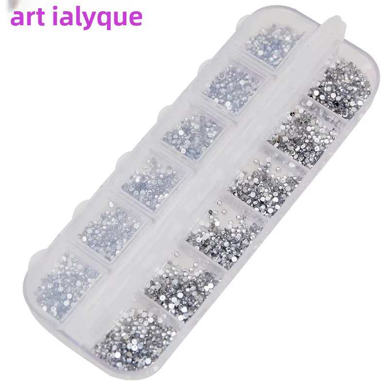 Strass argentés transparents de 1.5mm