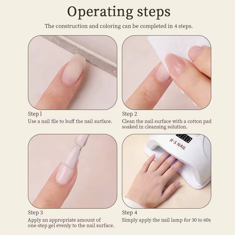 RSNAIL Vernis à ongles magnétique 3-en-1 en une seule étape