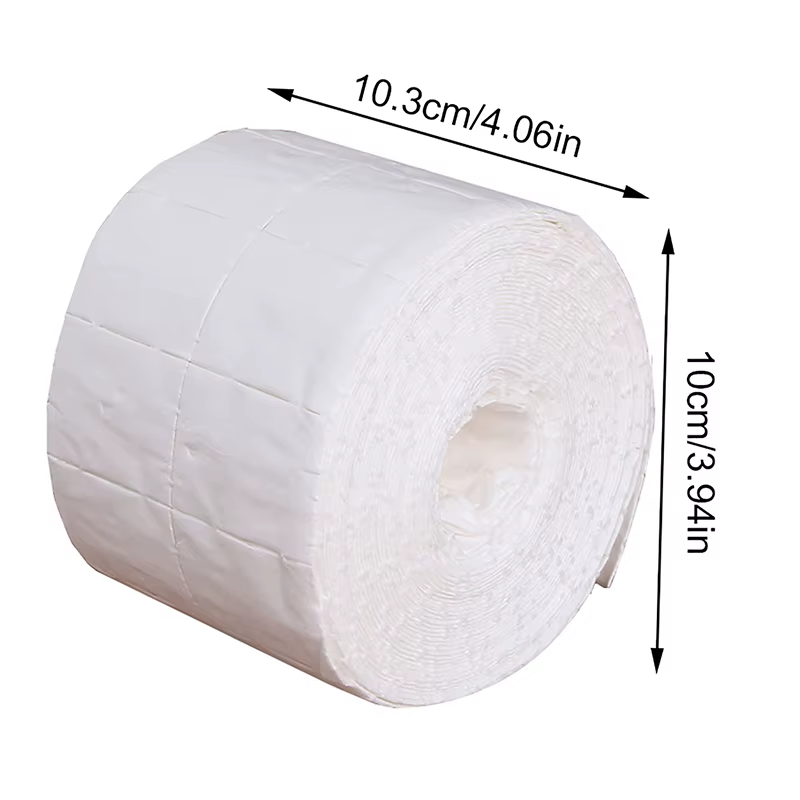 300 pièces/rouleau lingettes en coton pour ongles Gel UV