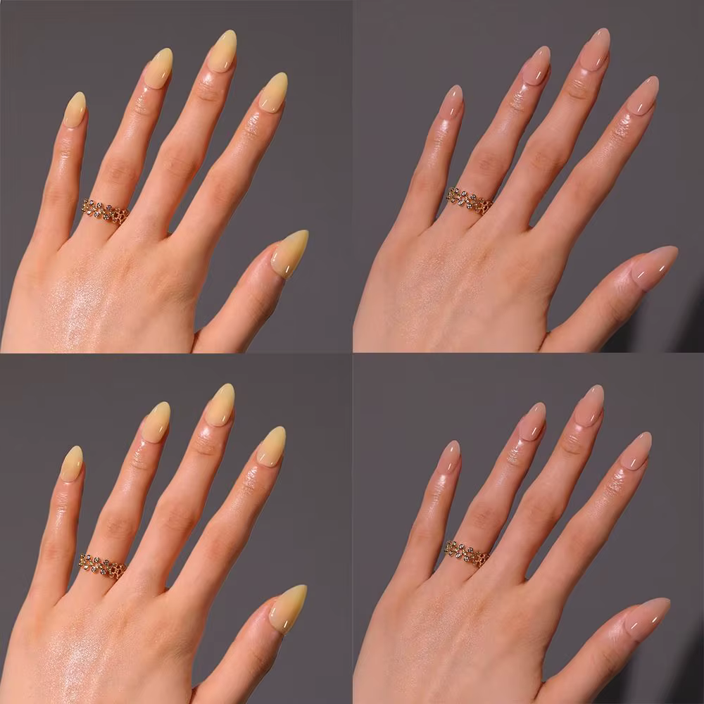 Faux ongles longs en amande pour manucure
