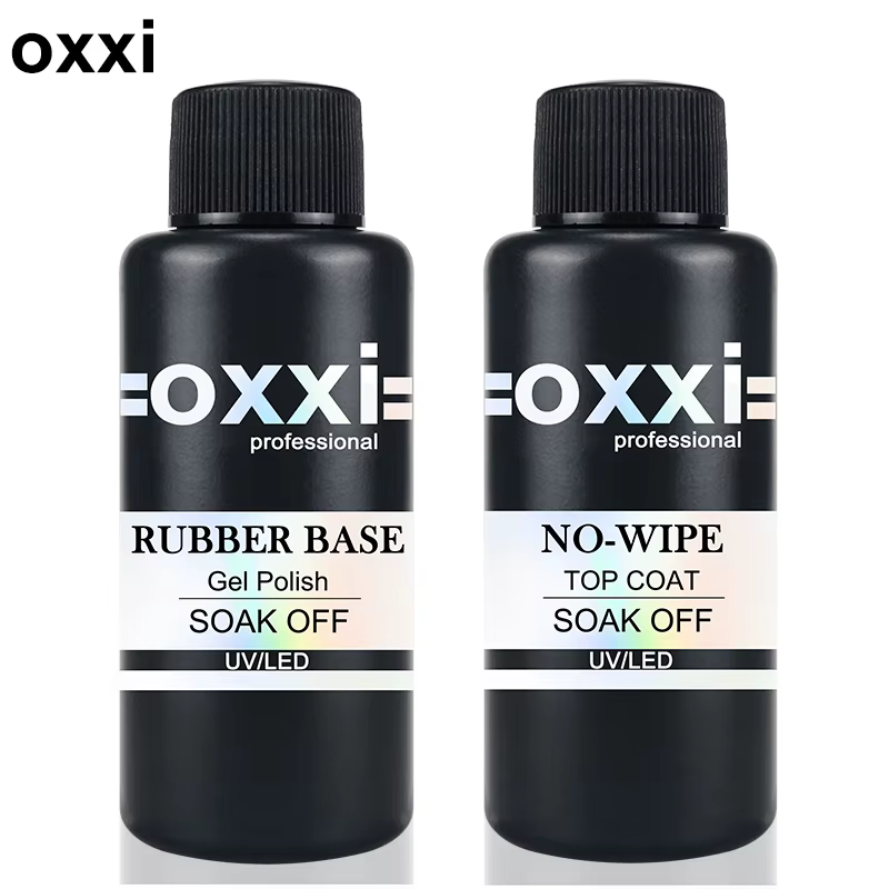 OXXI 50ml Gel de Base en caoutchouc de grande capacité semi-permanent sans essuyage pour vernis Gel manucure épais uv