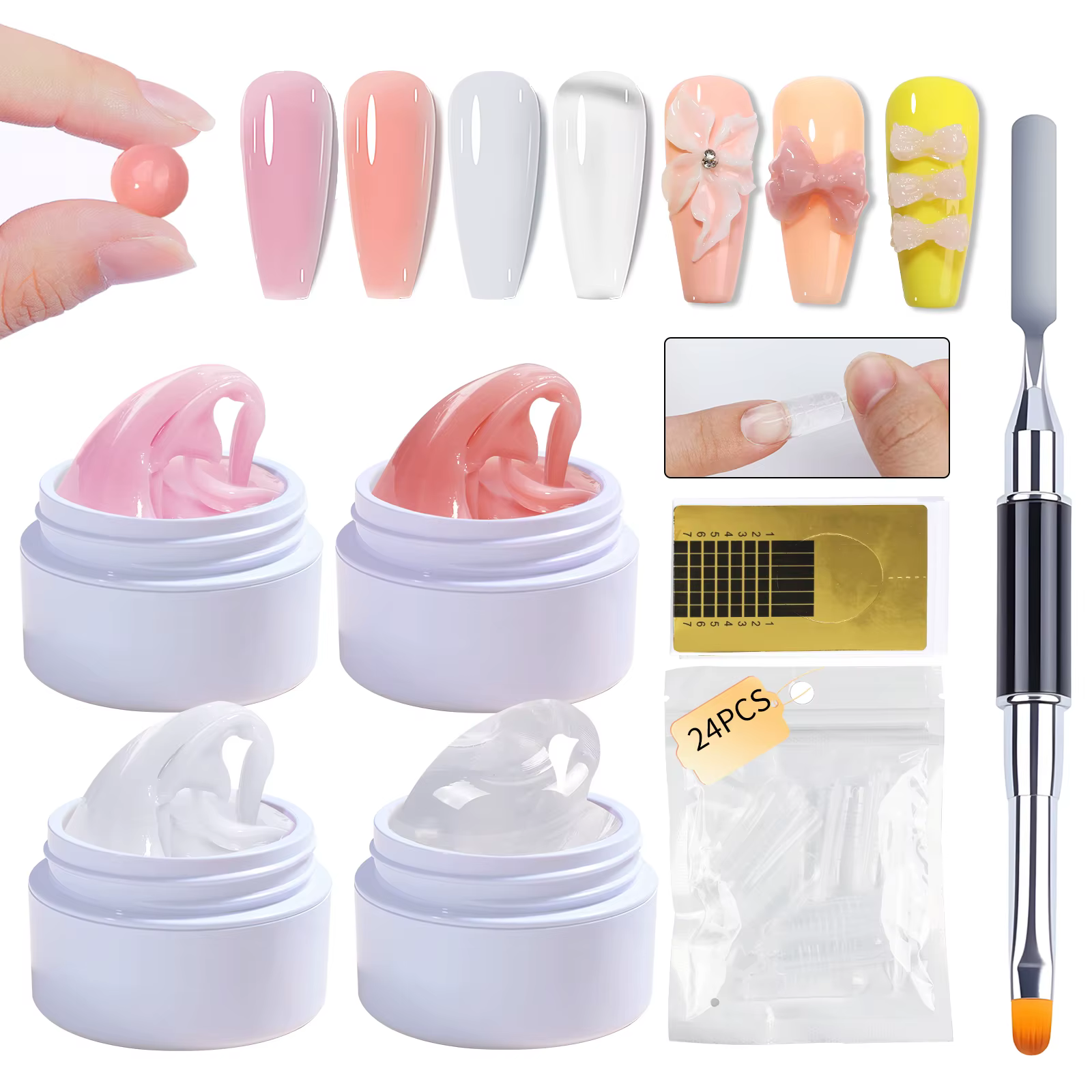 7pcs15ml ensemble de Gel d'extension d'ongle Gel