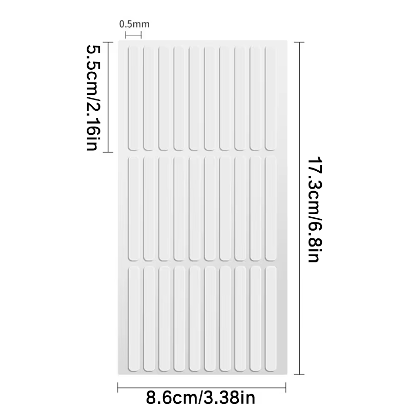 Ruban Adhésif pour Faux Ongles Colle Double Face Collée