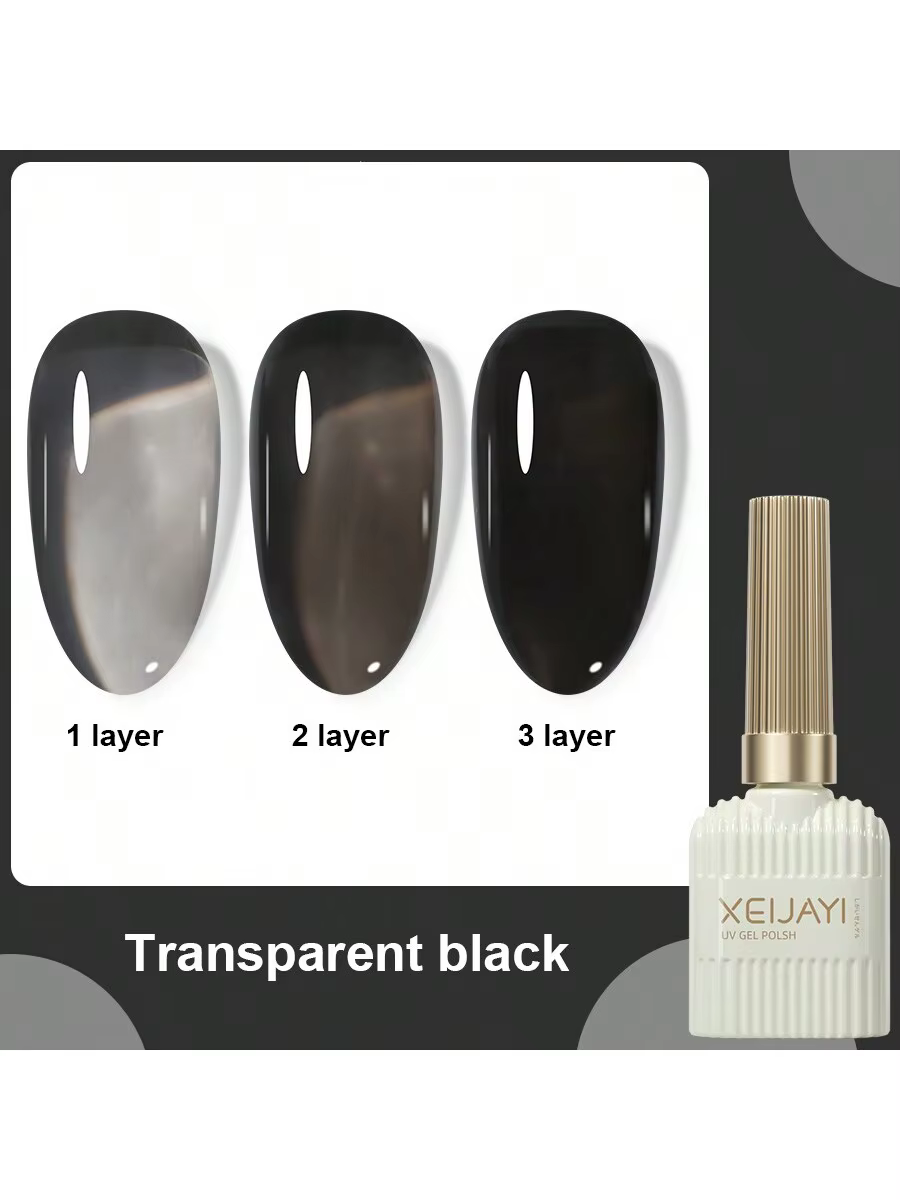 XEIJAYI 1 pièce 15Ml vernis à ongles Gel noir