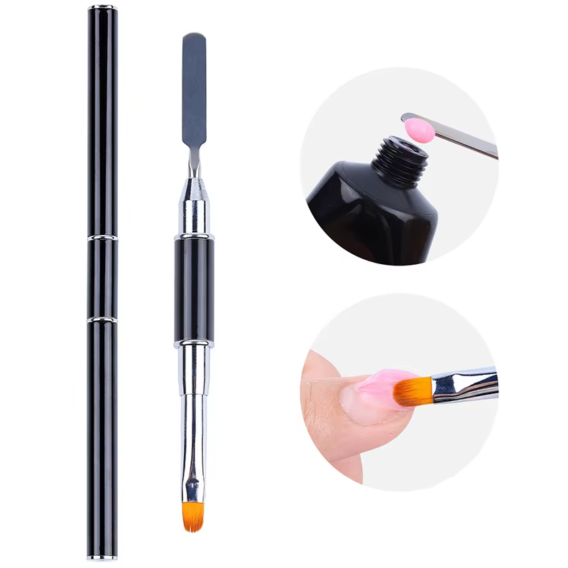Kit de gel pour ongles avec 100 faux ongles et brosse