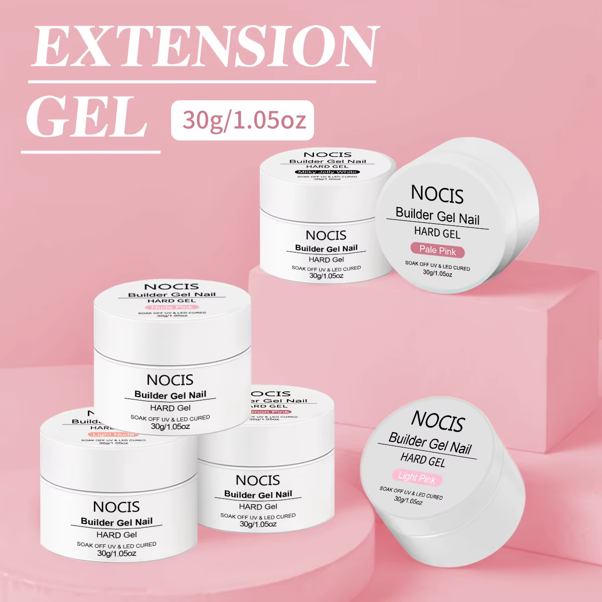 Kit de gel pour extension d'ongles NOCIS
