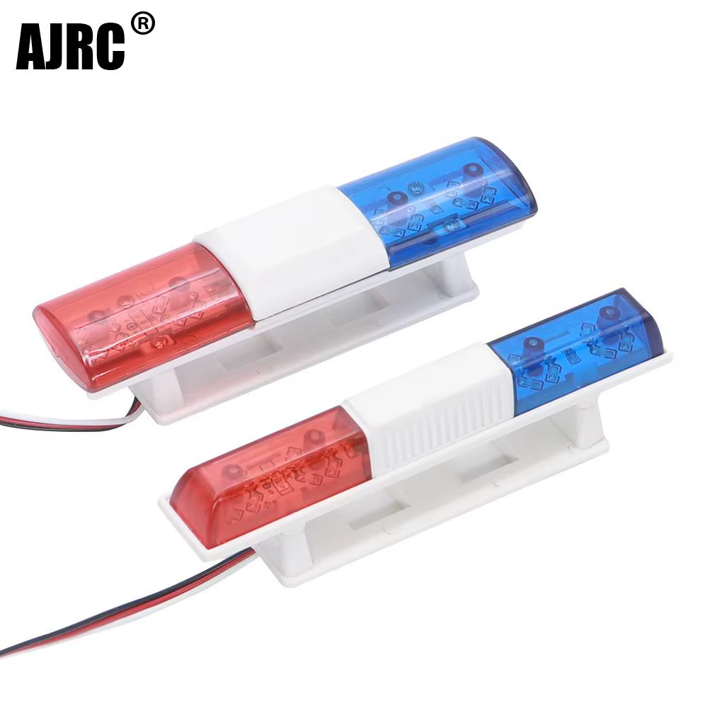 Accessoires de voiture RC, Flash de Police Led, lumière alarmante pour 1/10 HSP Kyosho Tamiya Axial SCX10 D90, pièces de voiture RC