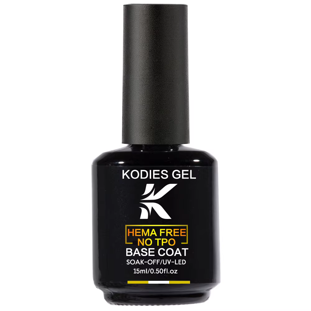 KODIES GEL TPO HEMA libre caoutchouc Base couche clair Gel vernis à ongles UV Semi Permanent LED forte