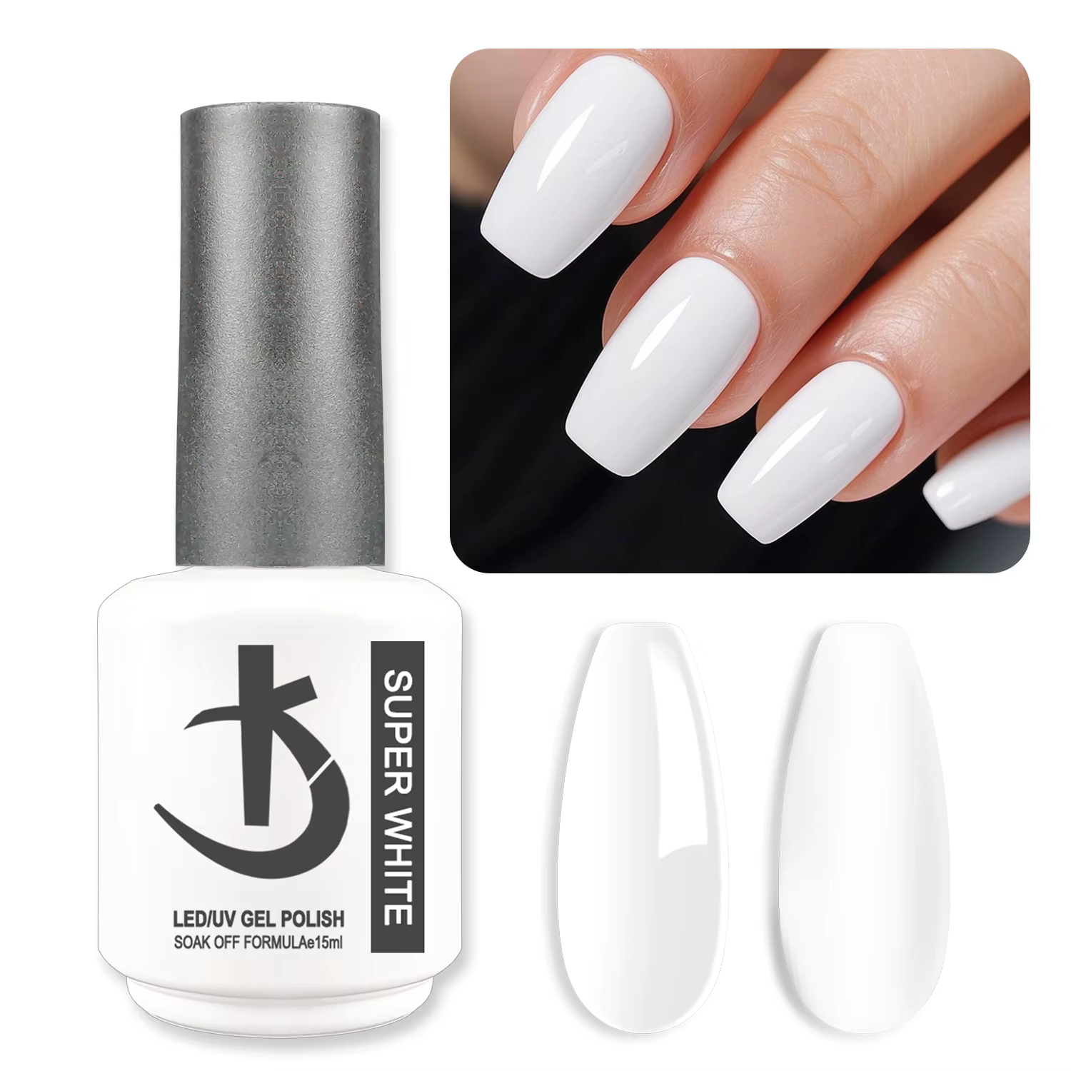 KODI JYJ Dernier Vernis Semi-Permanent Super Noir 15ml