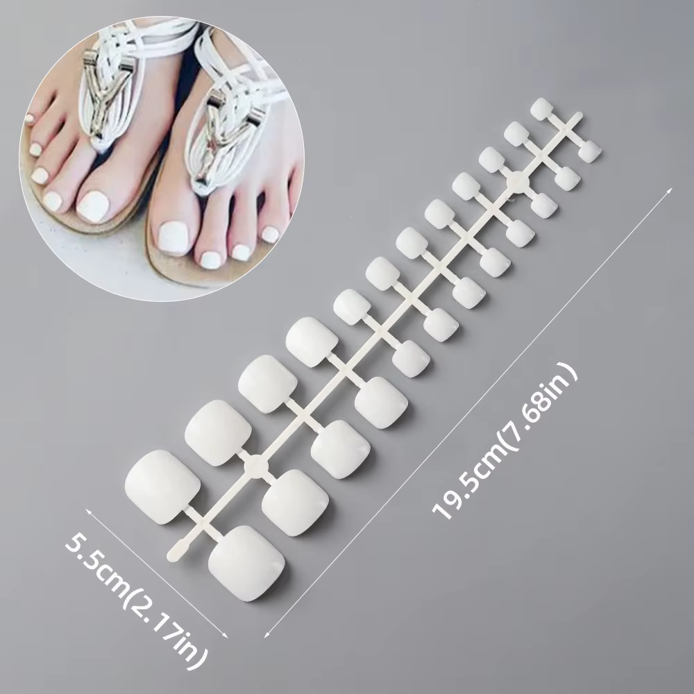 Faux Ongles Courts et Carrés pour Femme et Fille
