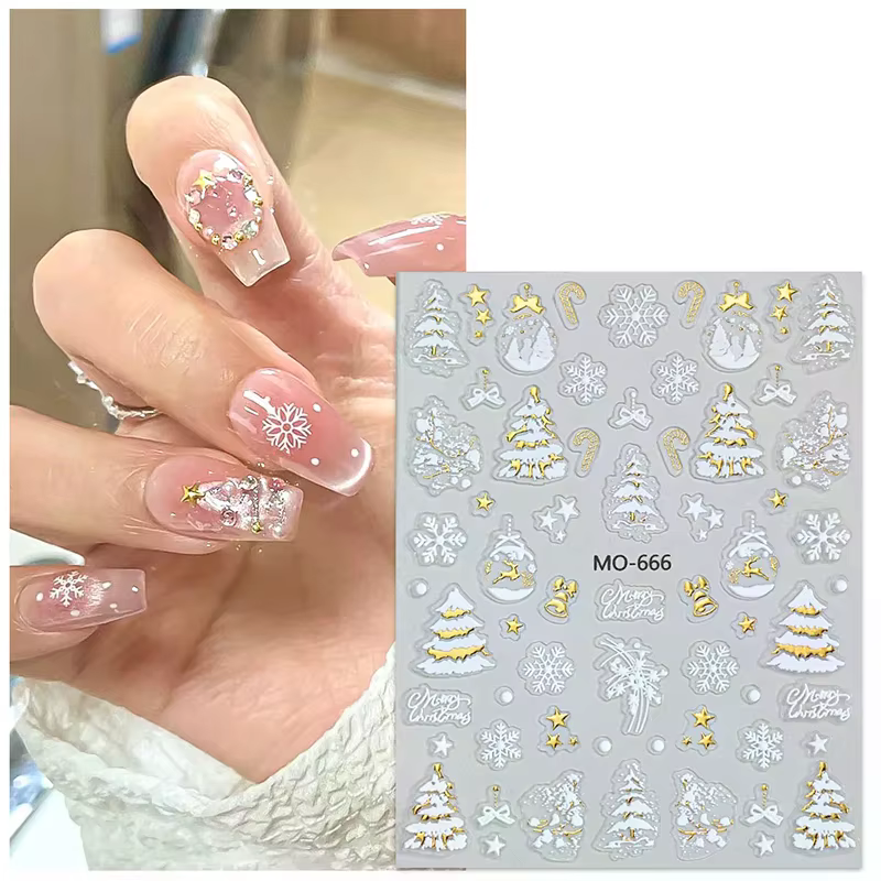 Autocollants de manucure en or pour Nail Art
