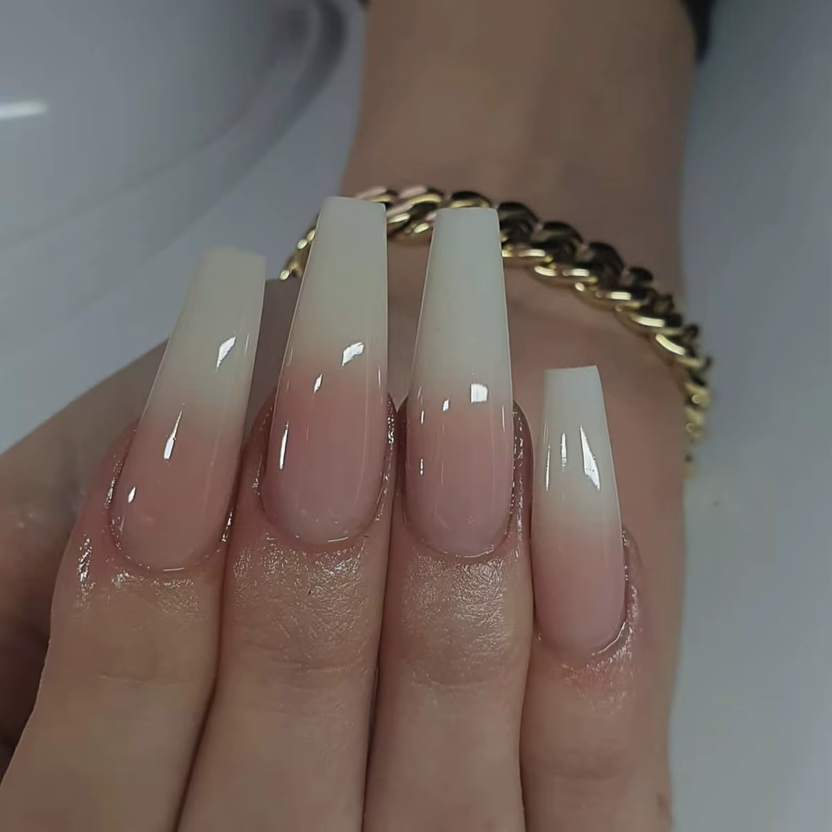 Faux ongles longs ballerine