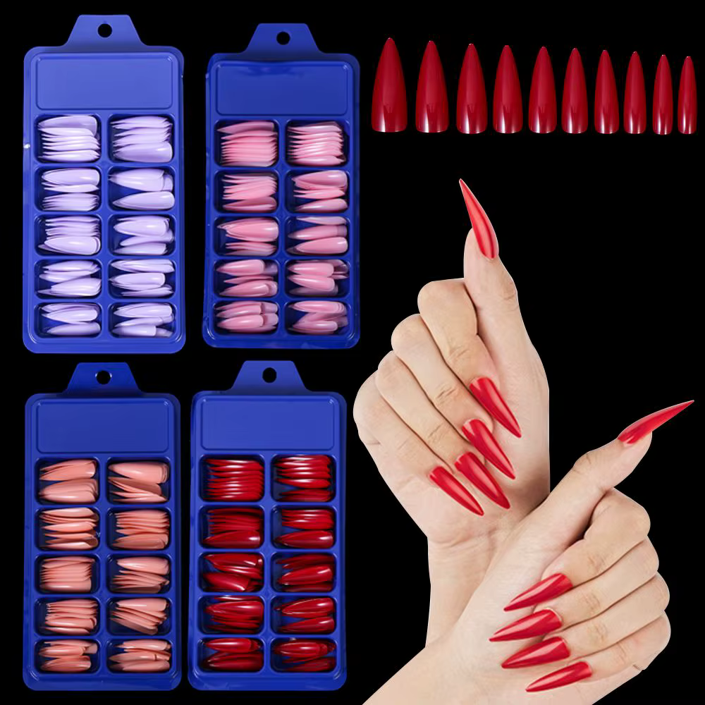 Offre spéciale manucure Gel UV bricolage Long Stiletto faux ongles conseils outils de beauté