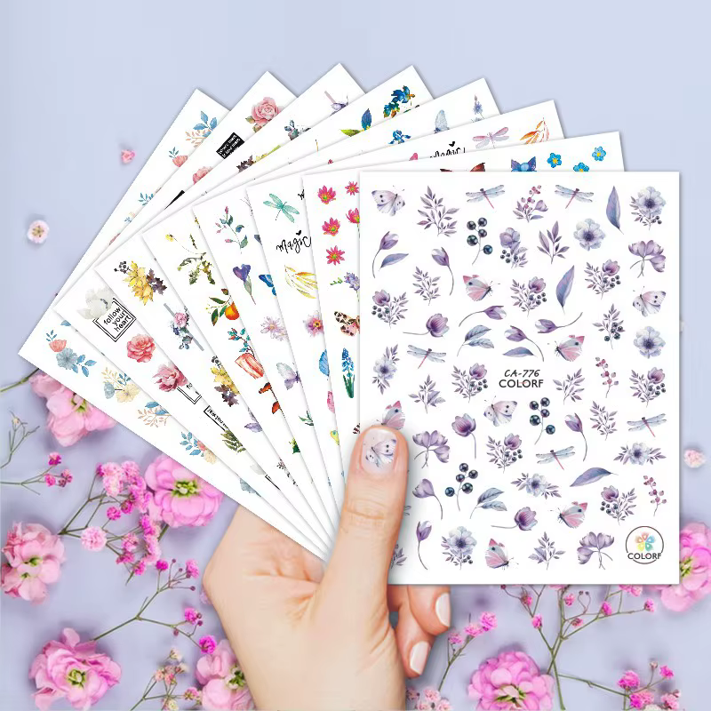 Autocollants adhésifs 3d pour Nail Art