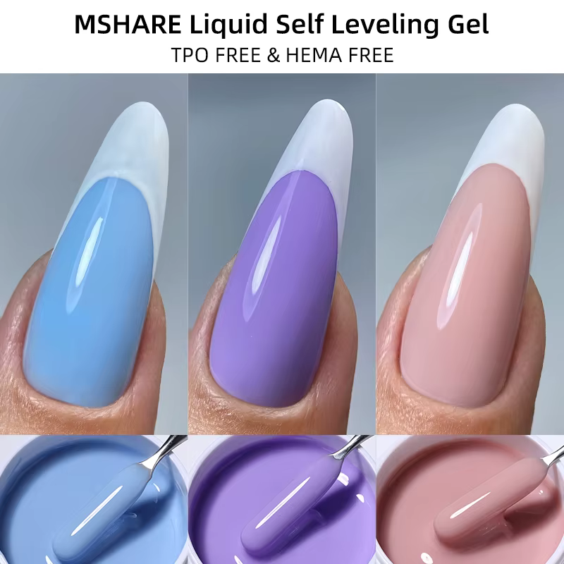 MSHARE 250g Gel acrylique liquide Acrygel TPO constructeur gratuit Gel pour ongles Extension Constuction auto-niveau tremper Gel UV LED