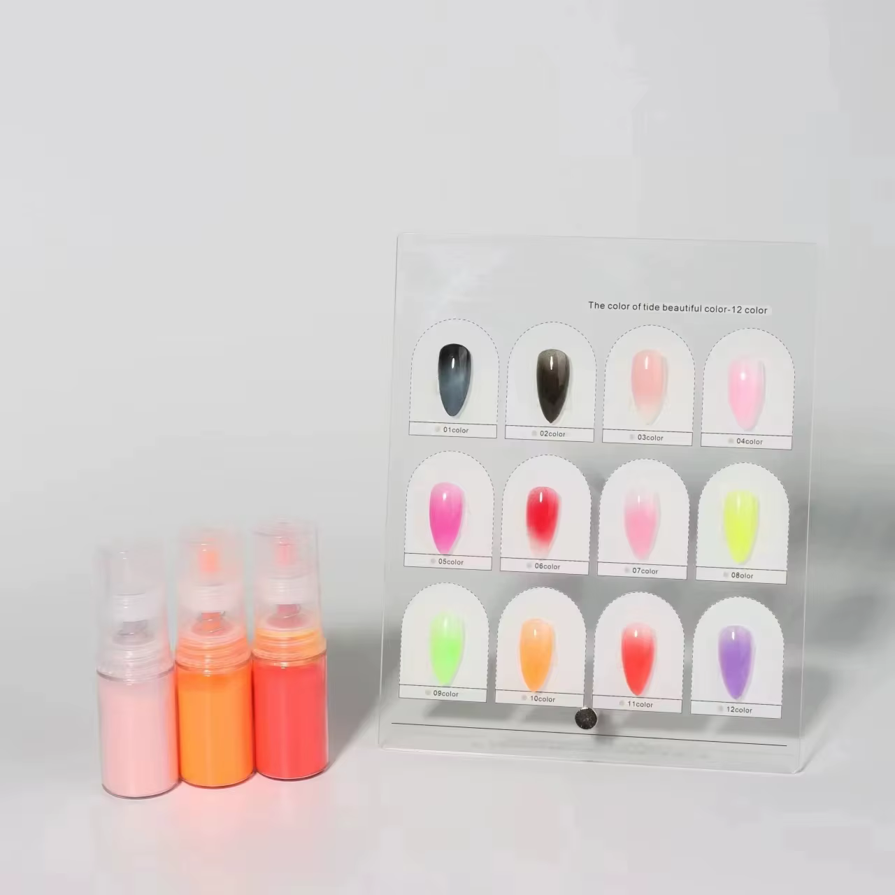 Poudre de pulvérisation ombrée pour Nail Art