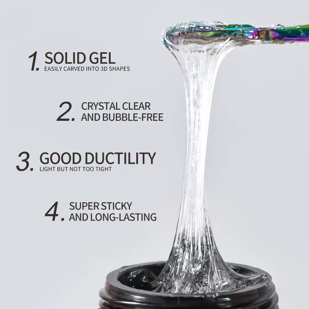 Gel Solide pour Faux Ongles