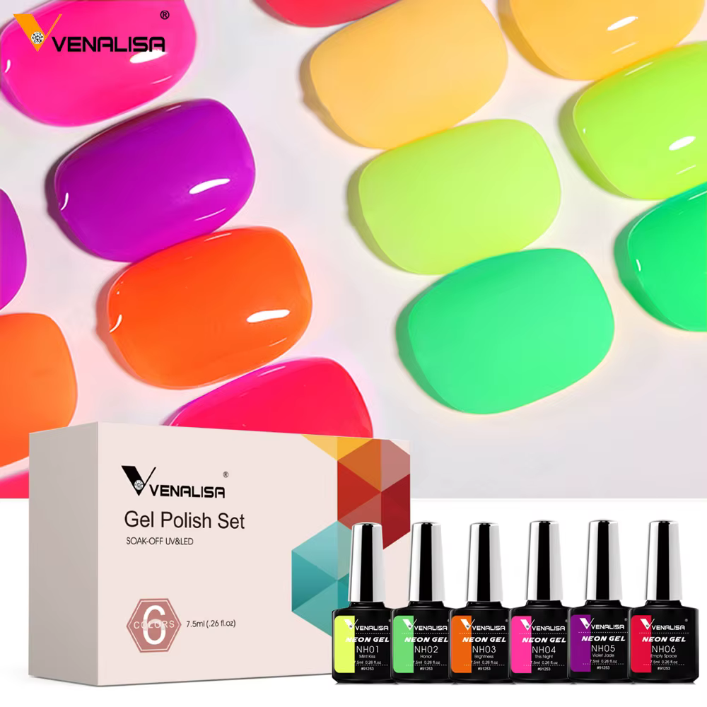Venalisa-Verhéritage à Ongles Gel Neon Summer