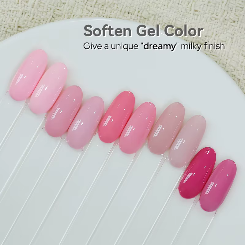 BORN PRETTY Top Coat Lacté Blanc Translucide Gel UV Vernis à Ongles 10ml Semi-Permanent – Appliquez N'importe Quel Vernis Gel Coloré pour Manucure
