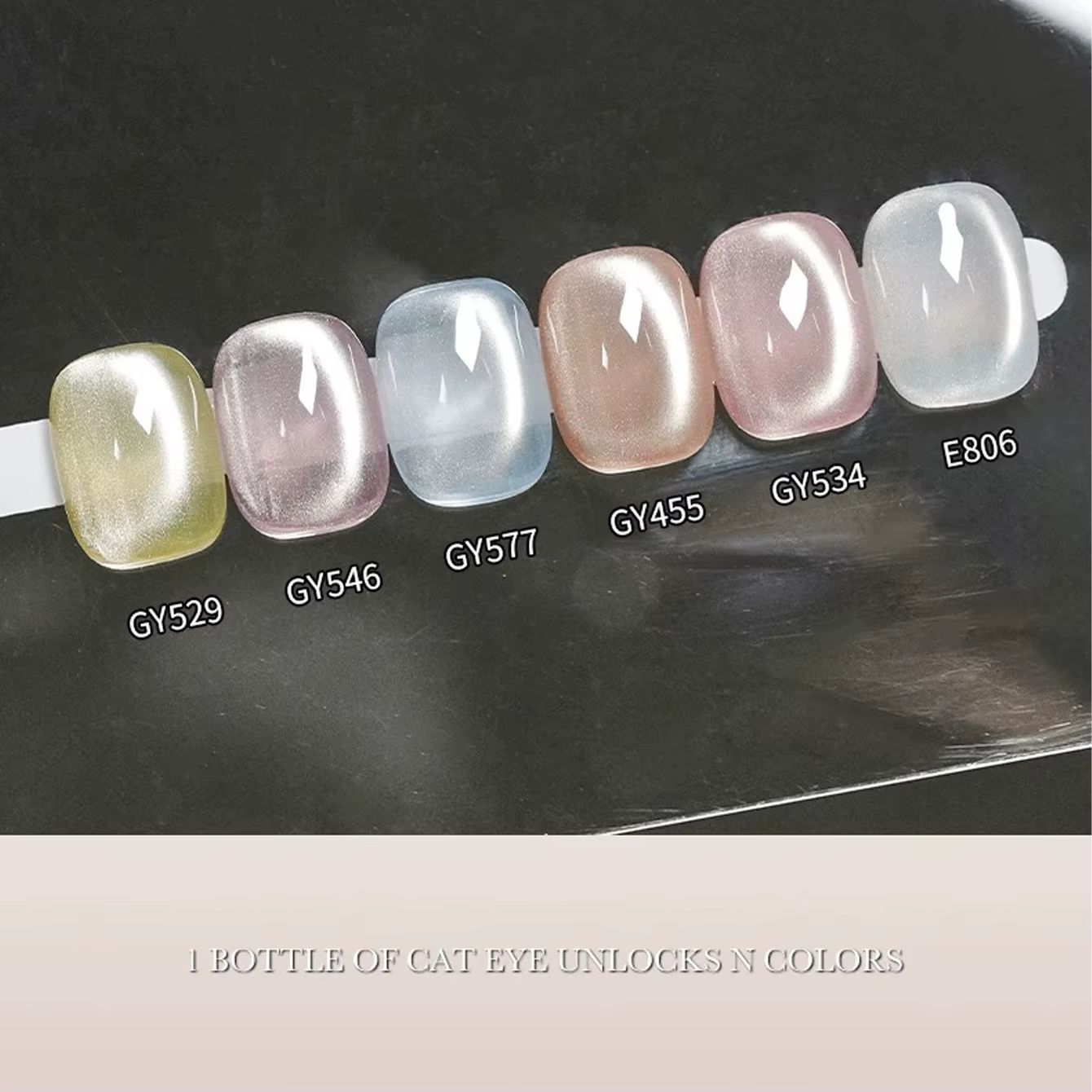 MIANEL 10ML 2026 Nouveau Gel Polish Électrique Polyvalent Effet Œil de Chat - Gel Magnétique Super Scintillant Blanc Porcelaine Perles de Verre