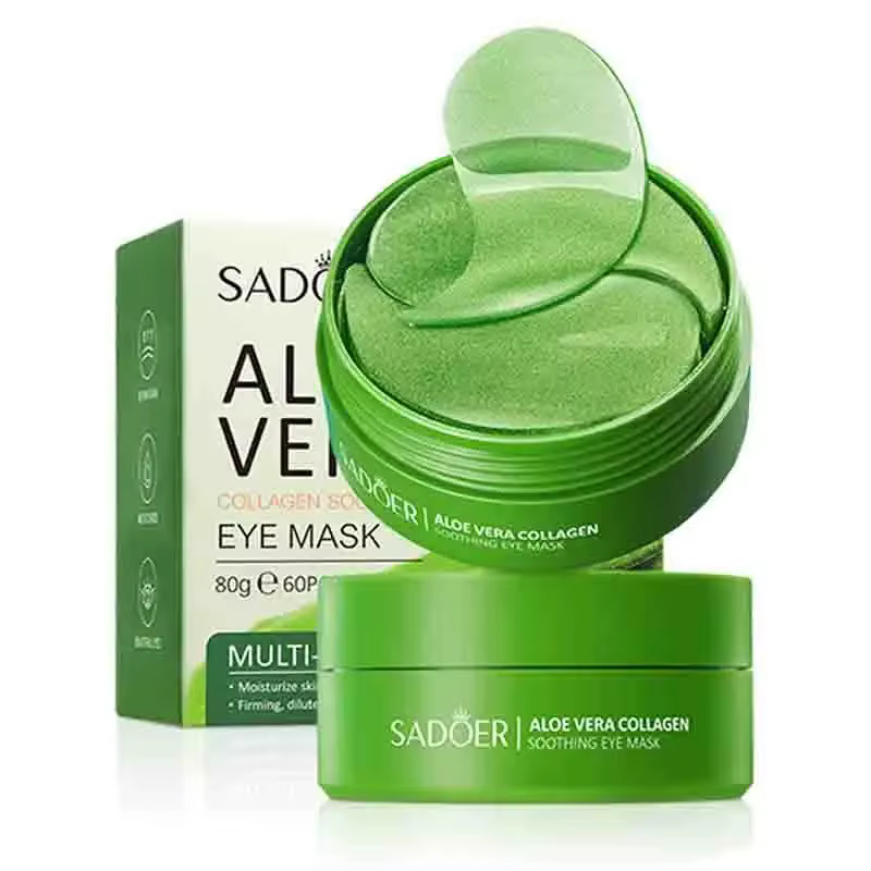 Masque pour les yeux au collagène à l'aloe Vera, 60 pièces, Anti-cernes, sacs pour les yeux, hydratant, Anti-rides, patchs pour les yeux, produits de soins pour la peau