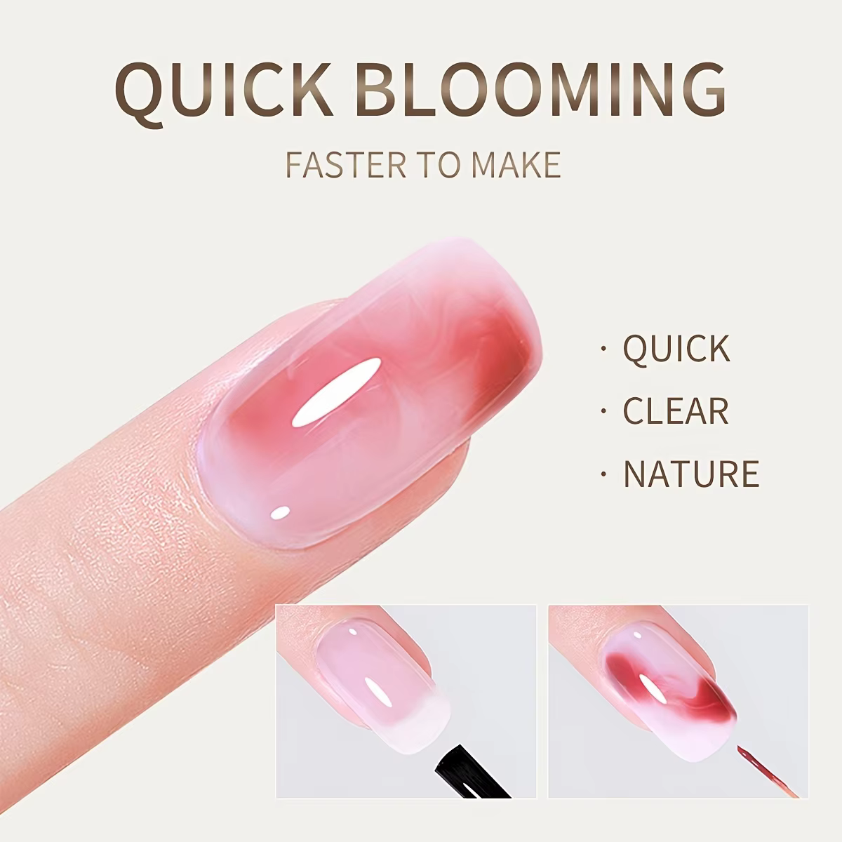 Vernis à ongles en gel transparent Blossom 10 ml