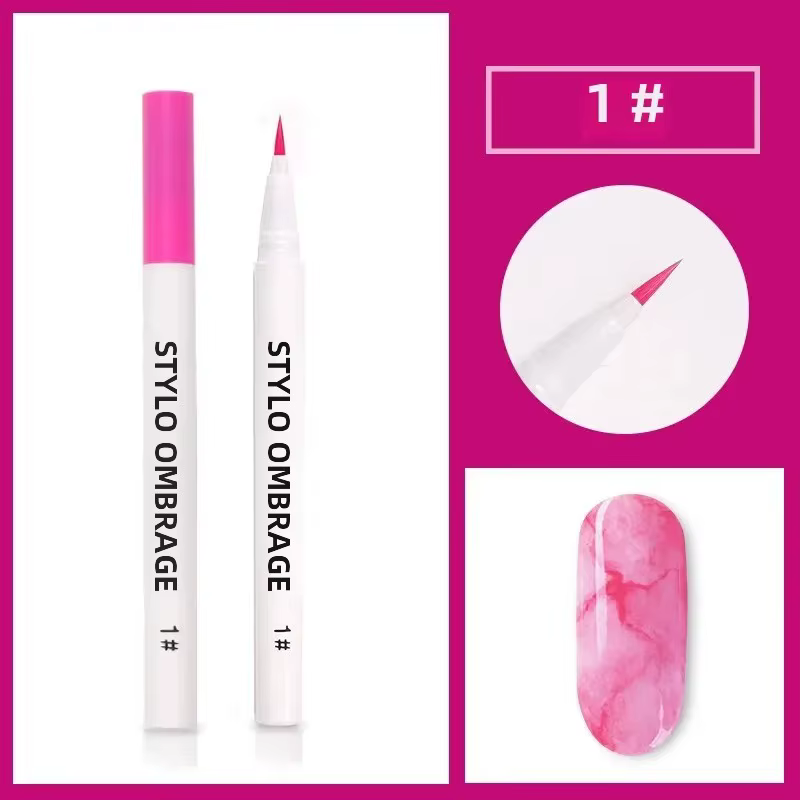 Stylo de Nail Art UV Gel pour Marbrure
