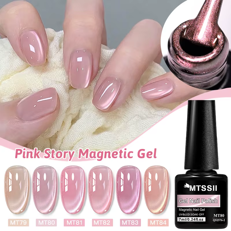 Pink Story Cat – vernis à ongles Gel magnétique