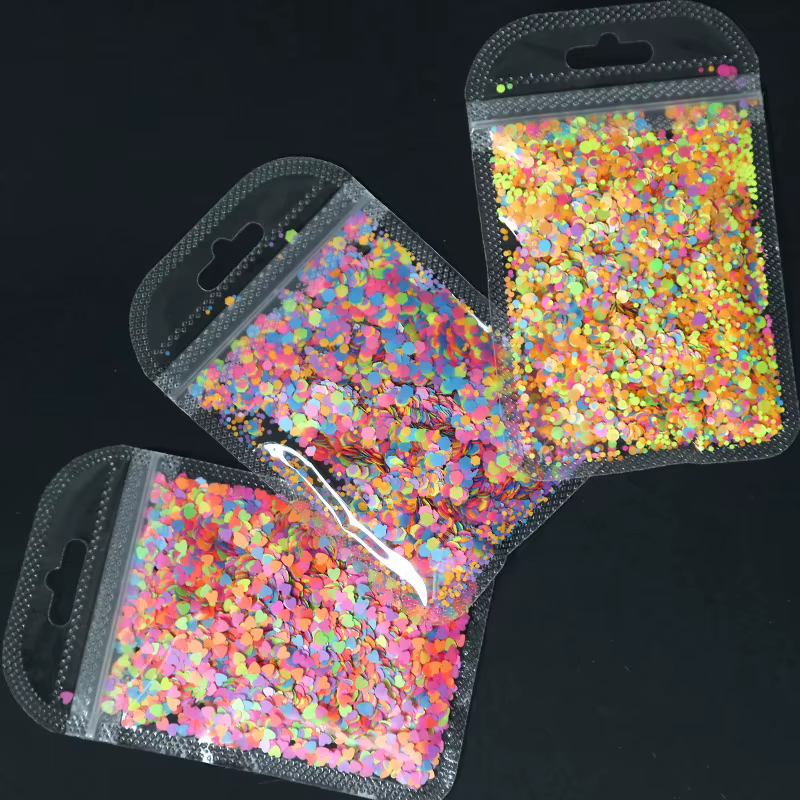 Fluorwidess-Paillettes de Différentes Formes pour Ongles
