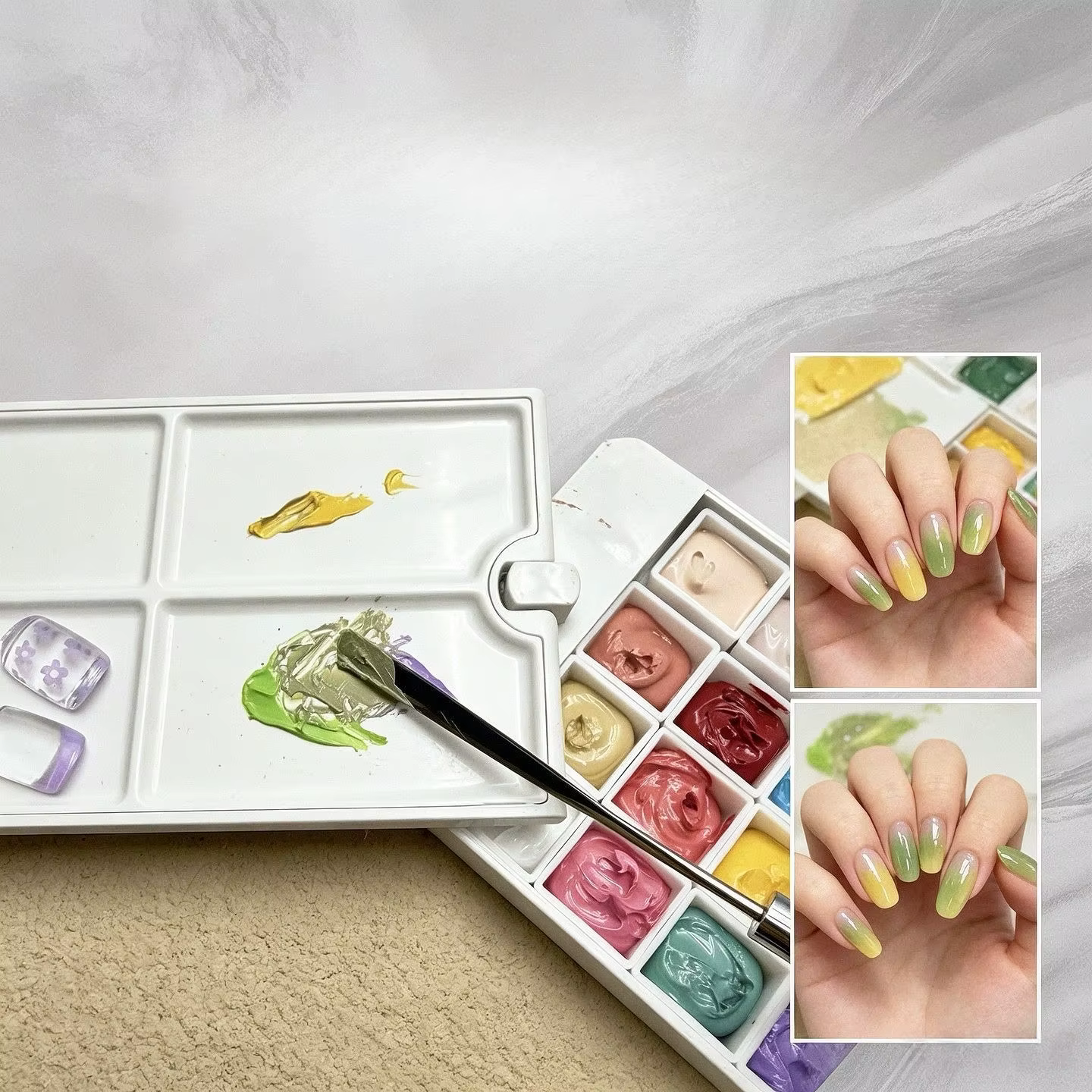 Vernis à ongles gel 24 couleurs pour peinture par tapotement