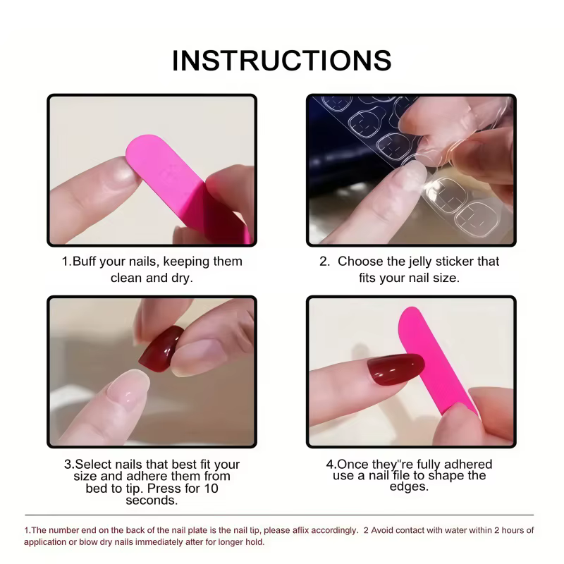 24 faux ongles longs en métal foncé style punk, effet œil de chat 3D marron