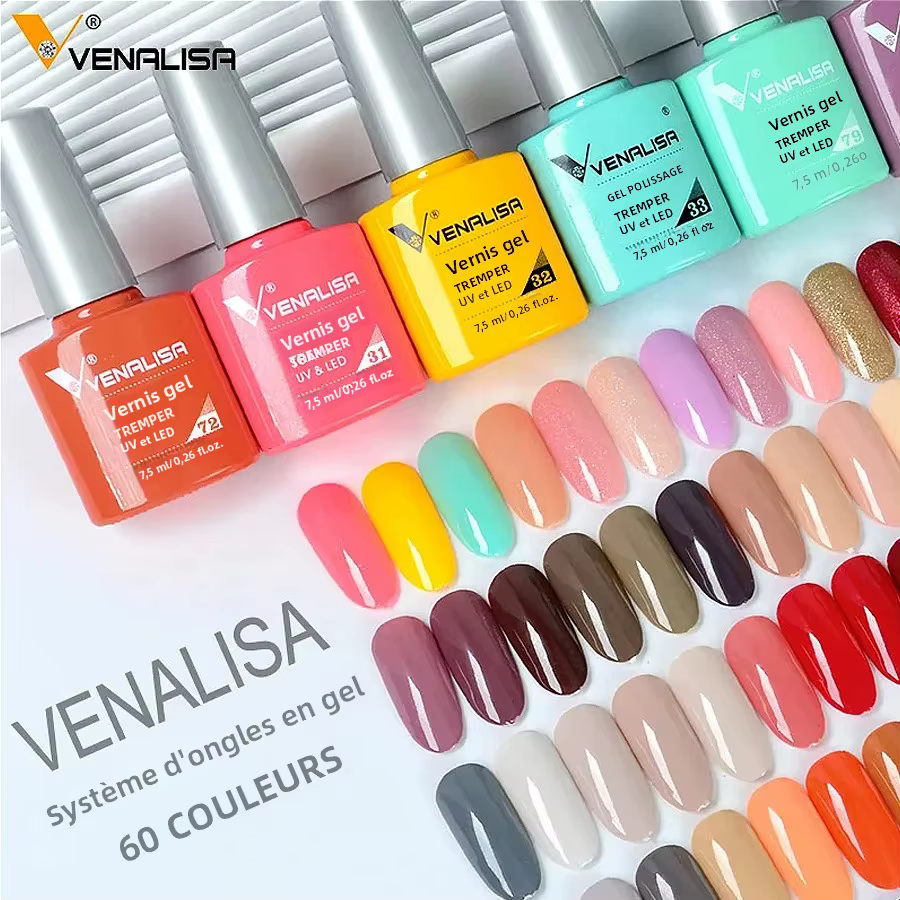 VENALISA 7.5ml vernis à ongles 60 couleurs laque colorée manucure
