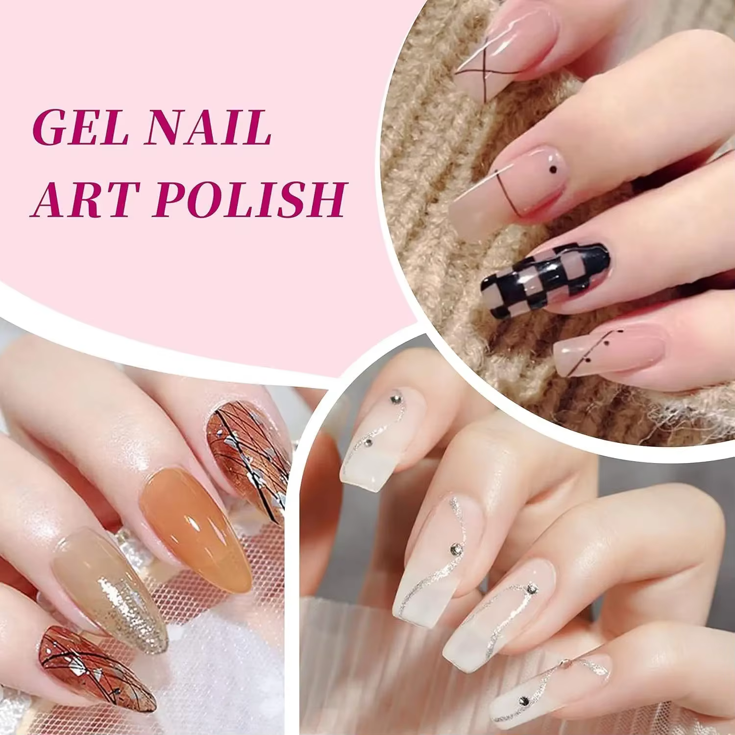 Kit de 12 Gels de Peinture pour Ongles Non Toxiques UV LED Soak Off – Le Meilleur Vendeur pour Manucure DIY à Domicile ou en Salon