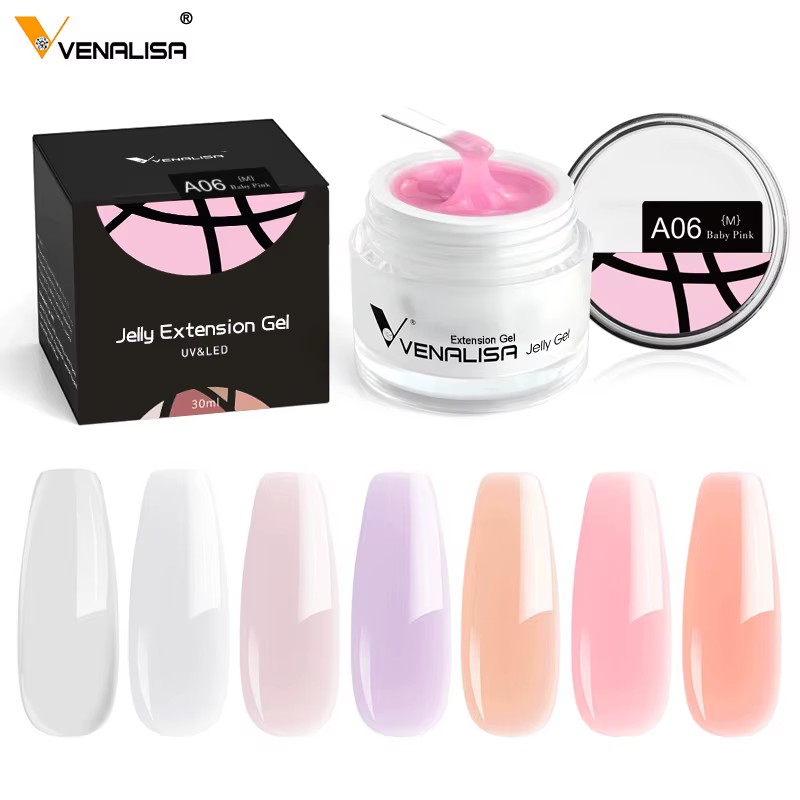 Venalisa Canni Fiber Gel 28g fibre de verre Fix constructeur vernis à ongles réparation