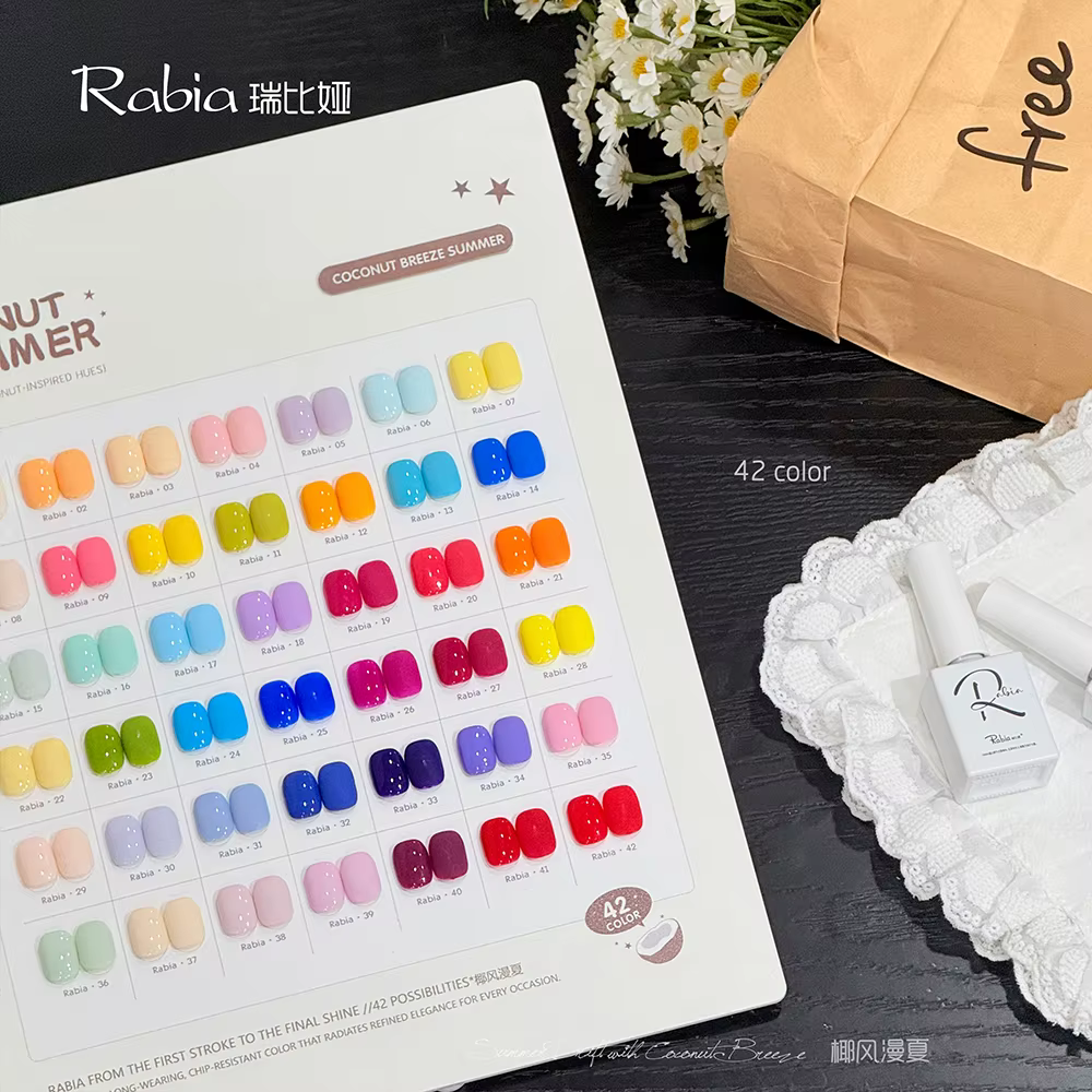 Fournitures pour ongles en gros, ensemble de vernis gel UV permanent longue durée, professionnel, 42 couleurs, ensemble de vernis gel coréen 15 ml, ensemble de vernis