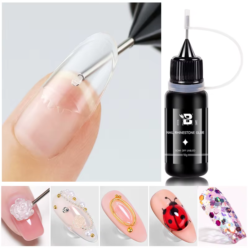 BOZLIN Gel à Strass pour Ongles 3D