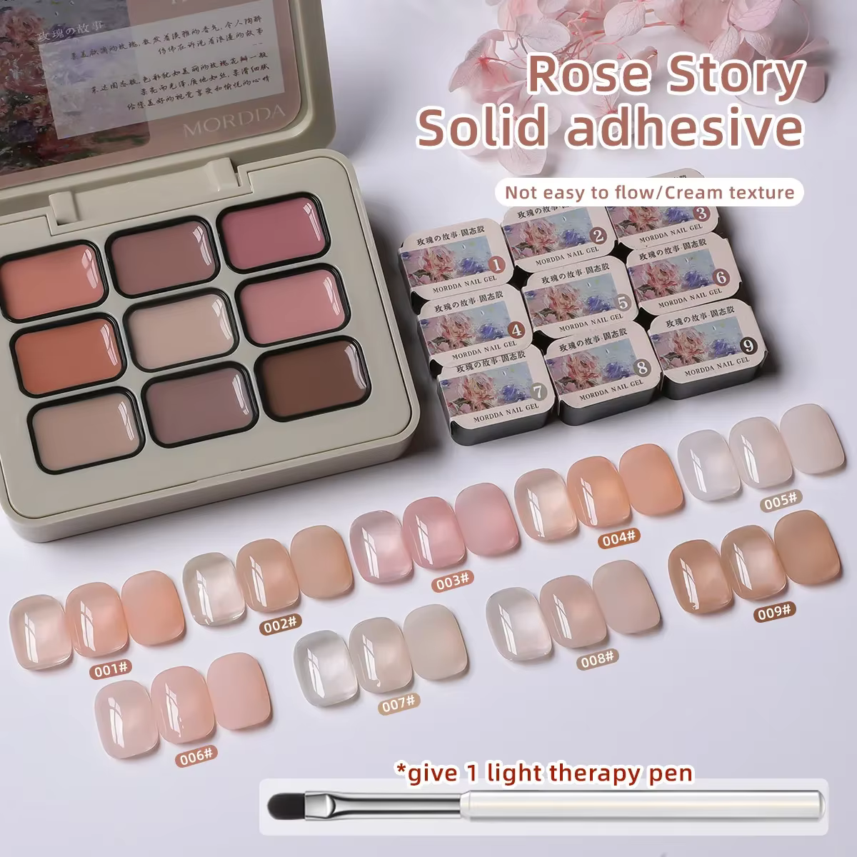 Brise de printemps dans la poésie 9 couleurs Gel pour ongles tir rapide dégradé peinture poudre Blush conception Peelable UV LED vernis à ongles Nail Art