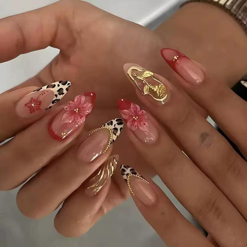 Ensemble d'ongles artificiels longs pour femmes