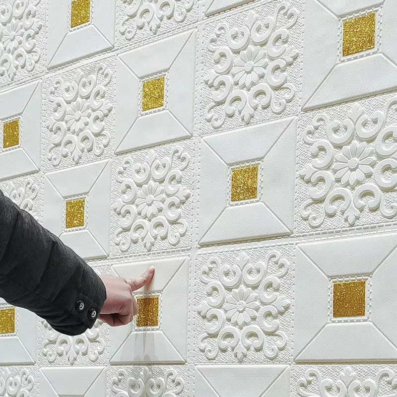 Papier peint auto-adhésif imperméable pour plafond 3D, autocollant pour toiture, arrière-plan de télévision, décoration de toit, autocollants muraux
