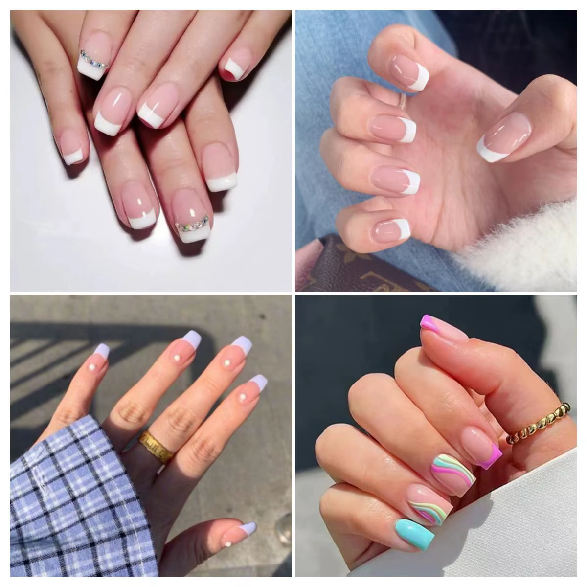 Faux ongles artificiels à couverture complète