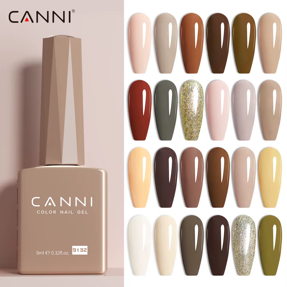 CANNI 9ml vernis à ongles Gel 144 couleurs HEMA/TPO gratuit magnifique couleur couverture complète tremper UV LED