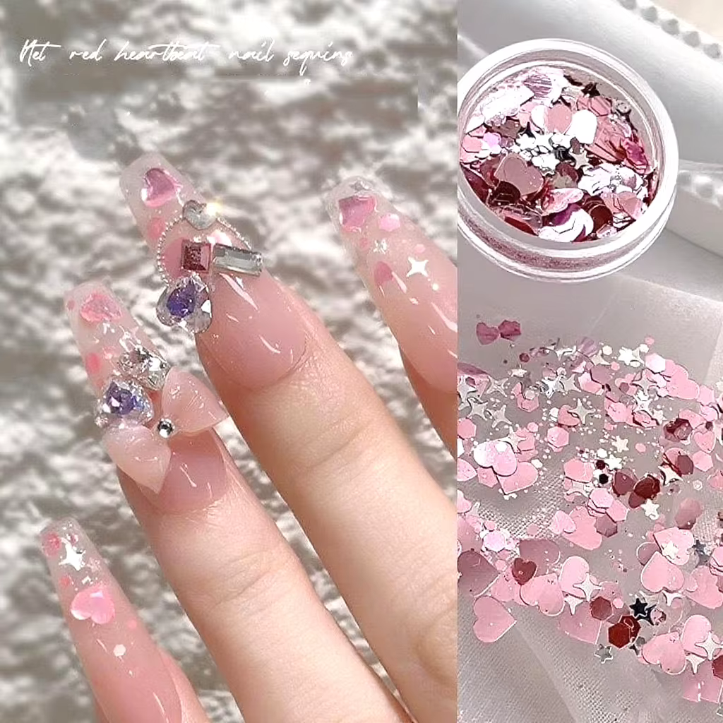 Patch adhésif scintillant pour nail art