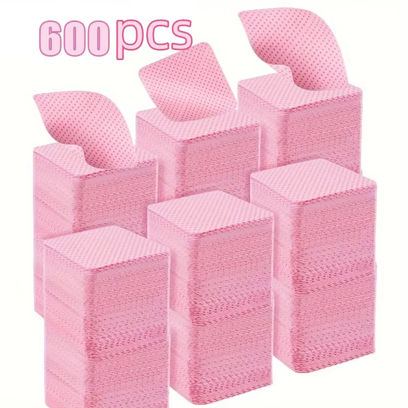 20-600 pièces lingettes à ongles non pelucheuses Gel tissus de nettoyage tampons dissolvant de vernis