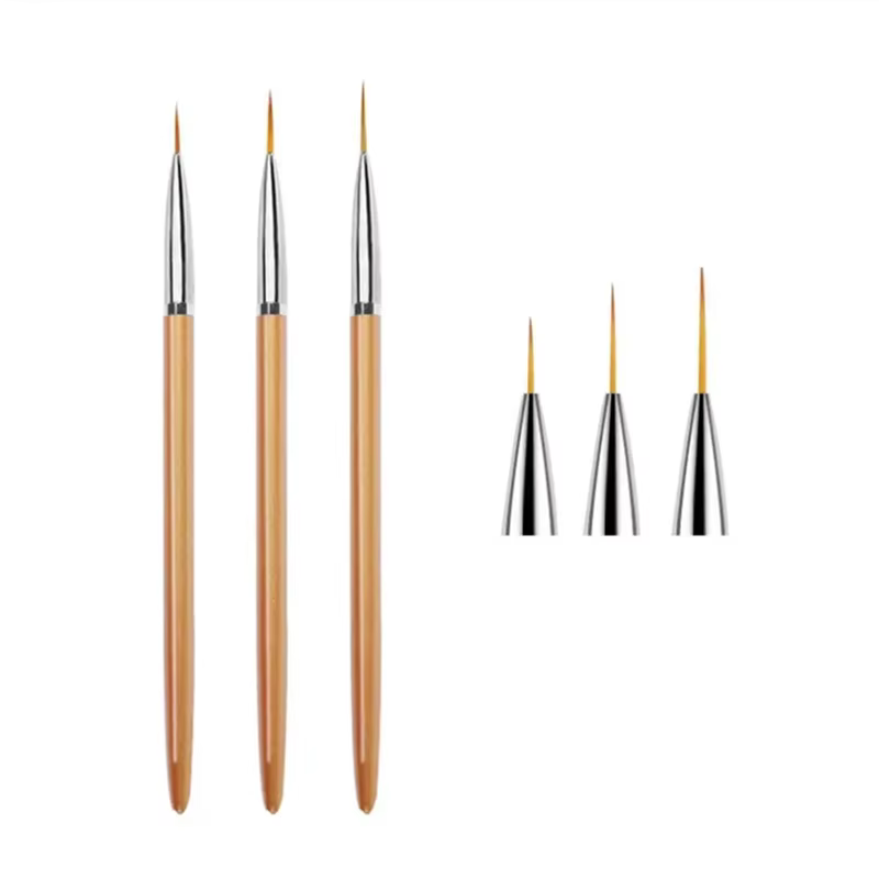 Pinceau à rayures en acrylique pour nail art