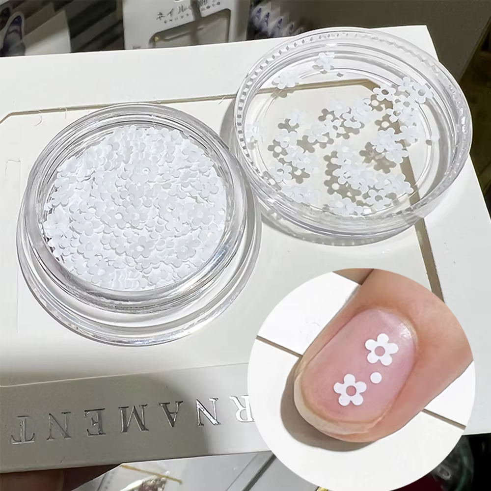 PrettyG-Paillettes en forme de pétale de petites fleurs pour Nail Art